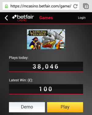 Betfair mobile casino free play